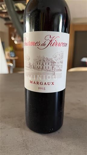 Bordeaux Margaux Charmes De Kirwan 2015