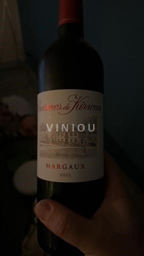 Bordeaux Margaux Charmes De Kirwan 2015