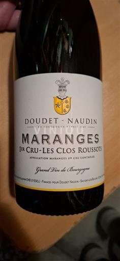 Burgundi Maranges Grand Cru Doudetnaudin Les Clos Roussots 2018