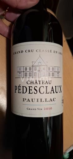 Burdeos Pauillac Château Pedesclaux Grand cru classé 2010
