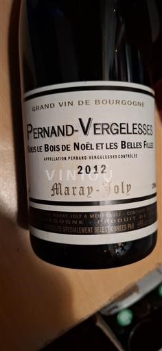 Burgundija Pernand-Vergelesses Maray Joly Sous le Bois de Noël et les Belles Filles 2012