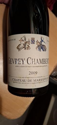 Burgundi Gevrey-Chambertin Château Marsannay 2009