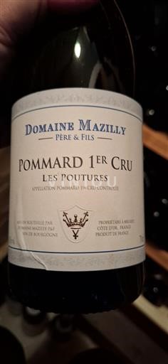 Bourgogne Pommard Premier Cru Domaine Mazilly Les Poutures 2020