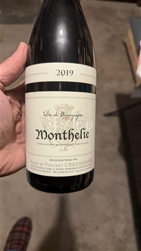 Burgundia Monthélie Alain Et Vincent Creusefond 2019