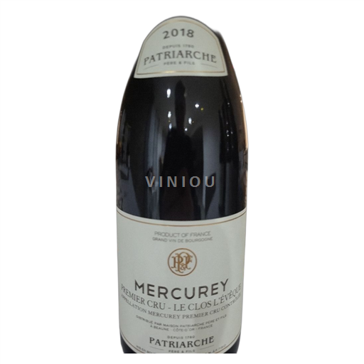 Burgundi Määrittelemätön Premier Cru Patriarche Père & Fils Le Clos L'Évêque 2018