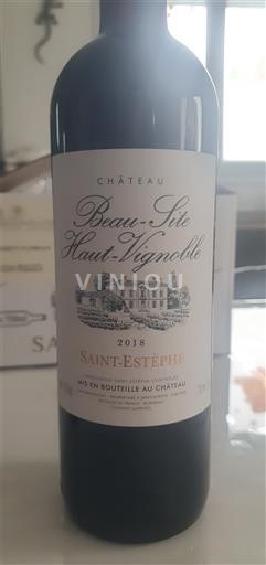 Burdeos Saint-Estèphe Beausite Haut Vignoble 2018