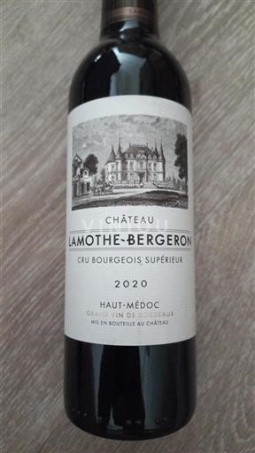Burdeos Haut-Médoc Château Lamothe Bergeron 2020