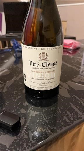 Burgundija Viré-clessé Grand Cru Domaine André Bonhomme Les Hauts des Ménards 2021