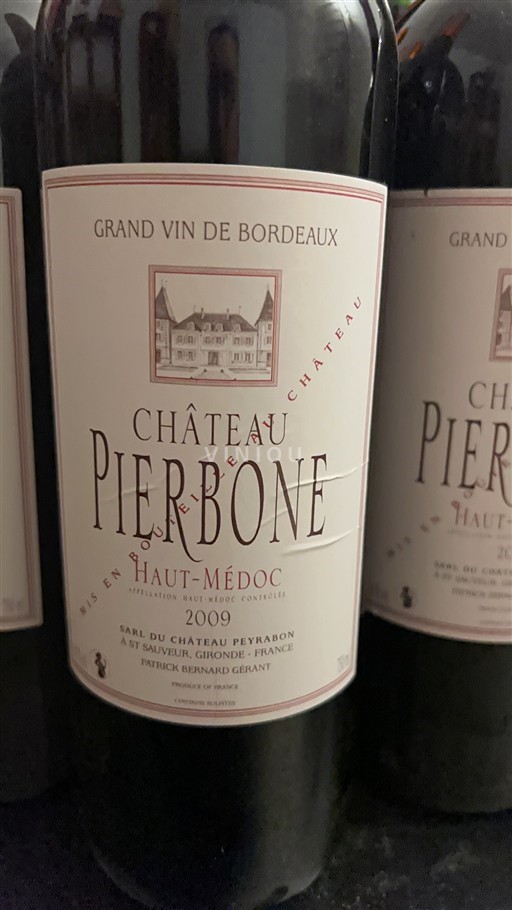Bordeaux Haut-Médoc Château Pierbone 2009