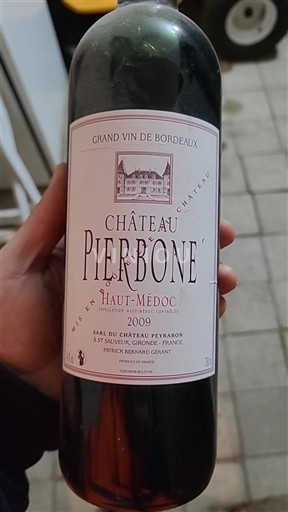 Bordéus Haut-Médoc Château Pierbone 2009