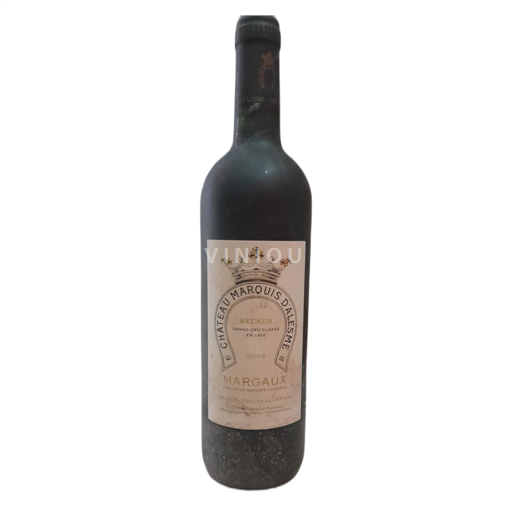 Bordeaux Margaux Château Marquis d'Alesme Becker 2006