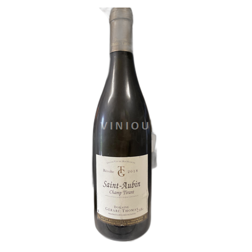 Vin Blanc sec Domaine Gérard Thomas & Filles 2018 France Bourgogne Saint-Aubin AOC