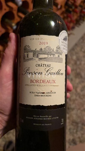 Bordeaux Château Pinson Gaillou 2019