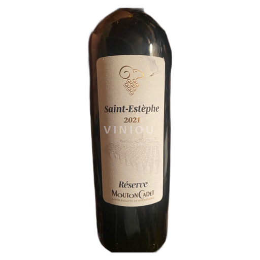 Vin Rouge sec Réserve Mouton Cadet 2021 France Bordeaux Saint-Estèphe AOC