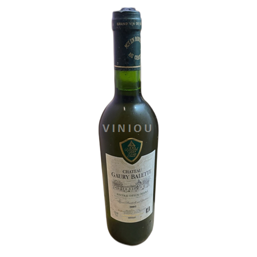 Bordeaux Giữa hai dòng sông Château Gaury Balette 2002