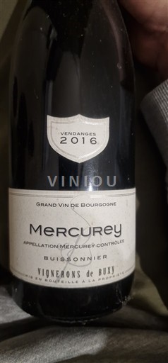 Bourgogne Mercurey Vignerons de Buxy Buissonnier 2016