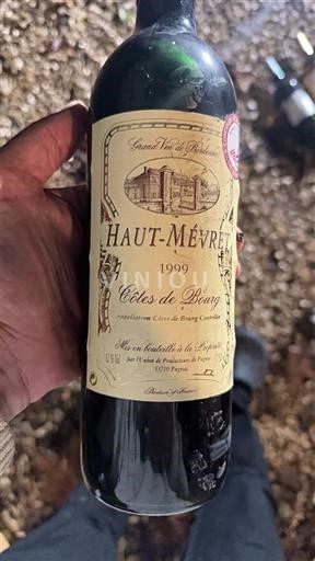 Bordeaux Côtes-de-bourg Hautmévret 1999