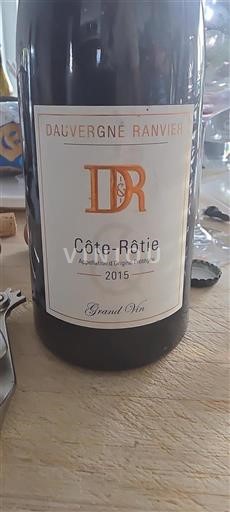 Rhônen laakso Côte-rôtie Dauvergne Ranvier 2015