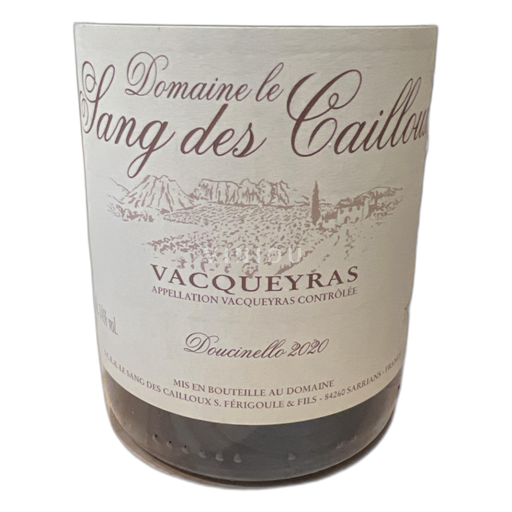 Rhône-dalen Vacqueyras Domaine le Sang des Cailloux Doucinello 2020
