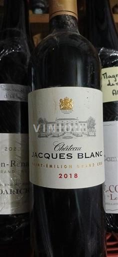 Bordeaux Saint-Émilion Grand Cru Grand Cru Château Jacques Blanc 2018