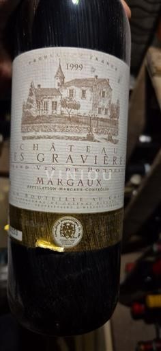 Bordeaux Margaux Château Les Gravières 1999