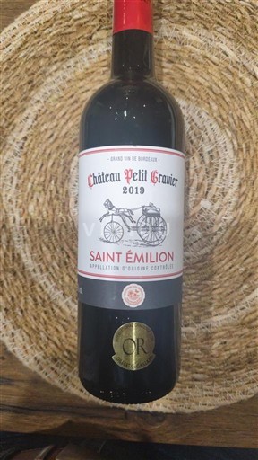 Bordo Saint-Émilion Château Petit Gravier 2019