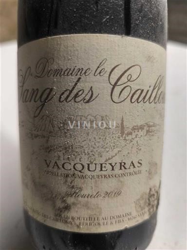 Rhônetal Vacqueyras Domaine le Sang des Cailloux Floureto 2019
