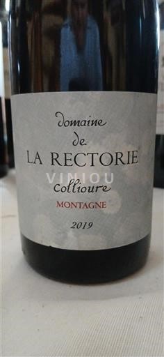 Rosellón Collioure Domaine de la Rectorie Montagne 2019