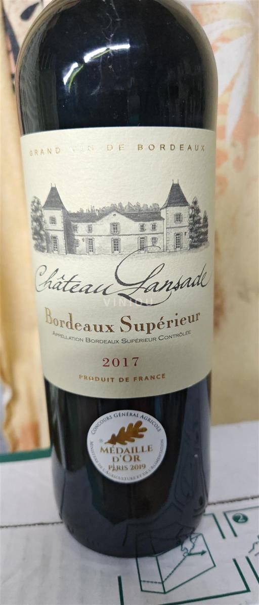 Bordeaux Bordeaux Supérieur Château Lansade 2017