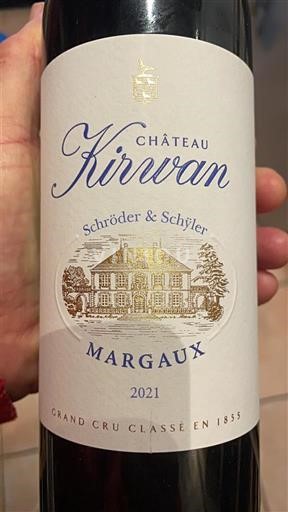 Bordeaux Margaux Grand Cru Château Kirwan 2021