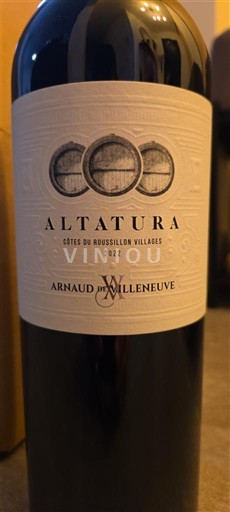 Roussillon Côtes du Roussillon Villages Arnaud De Villeneuve Altatura 2022