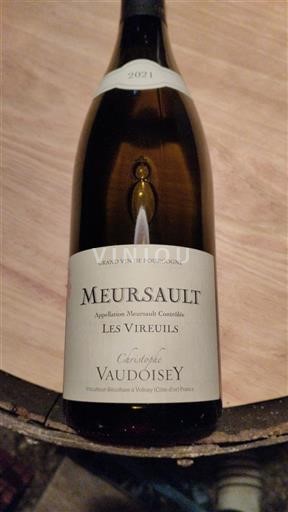 Bourgogne Meursault Domaine Christophe Vaudoisey Les Vireuils 2021