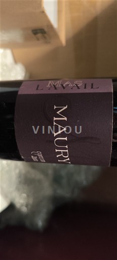 Vin Rouge sec Expression Mas Lavail 2011 France Roussillon Maury AOC