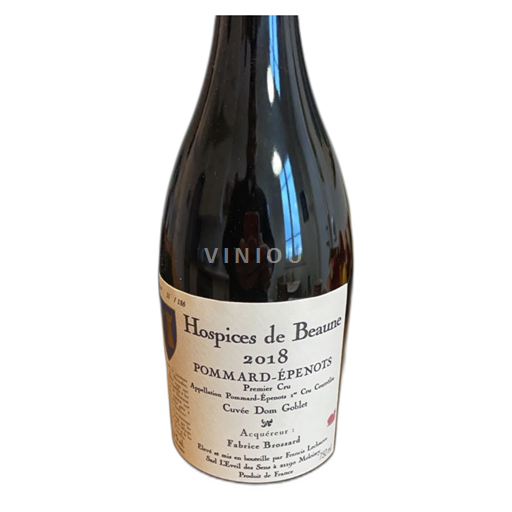Bourgogne Pommard Premier Cru Hospices De Beaune Epenots Dom Goblet 2018