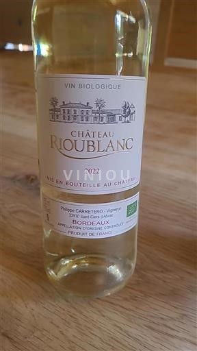 Bordeaux Château Rioublanc 2022