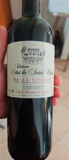 Bordéus Puisseguin-saint-émilion Château Côtes De Saint Clair 2020
