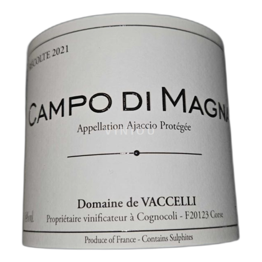 Provence, Lower Rhône Valley, Corsica Île de Beauté Domaine Vaccelli Campo di Magna 2021
