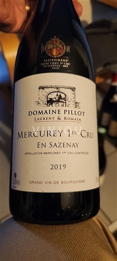 Bourgogne Mercurey Premier Cru Domaine Pillot En Sazenay 2019