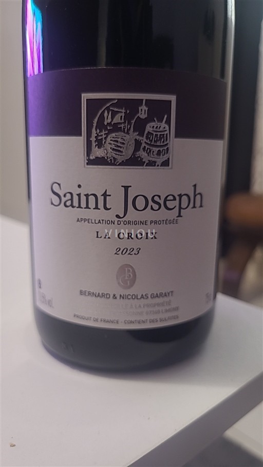 Rhônen laakso Saint-Joseph Bernard & Nicolas Garayt La Croix 2023