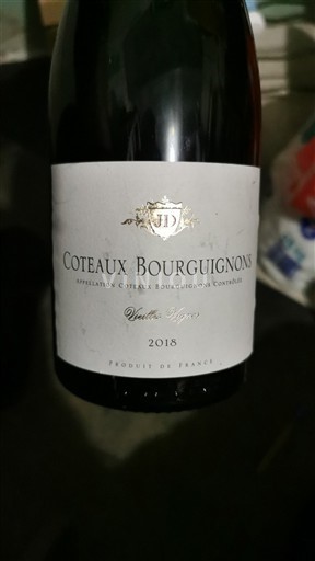 Bourgondië Bourgondische heuvels Grand Cru Vieilles Vignes 2018