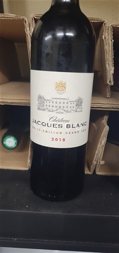 Bordeaux Saint-Émilion Château Jacques Blanc 2018