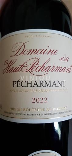 Sydvestfrankrig Pécharmant Domaine Hautpécharmant 2022