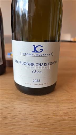 Bourgondië Bourgogne Chardonnay Jérôme Galeyrand Orane 2022