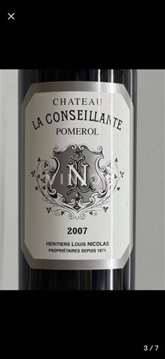 Bordeaux Pomerol Château La Conseillante 2007