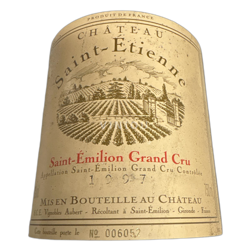 Bordeaux Saint-Émilion Château St Étienne 1997
