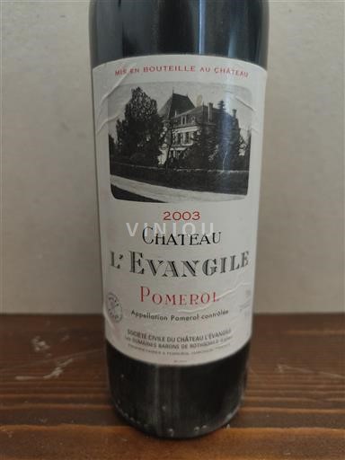 Bordoja Pomerol Château L'evangile 2003