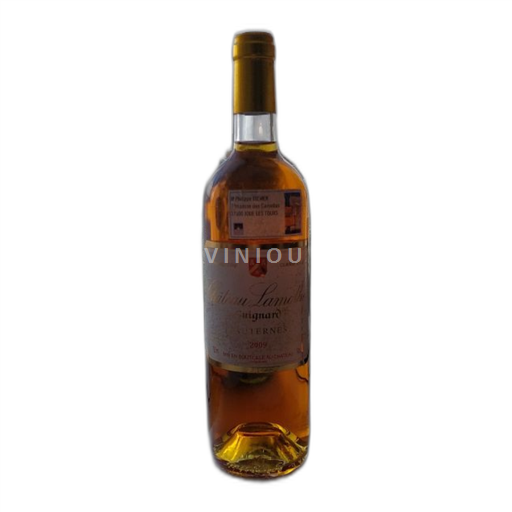 Vin Blanc liquoreux Lamothe-Guignard 2009 France Bordeaux Sauternes AOC Grand Cru