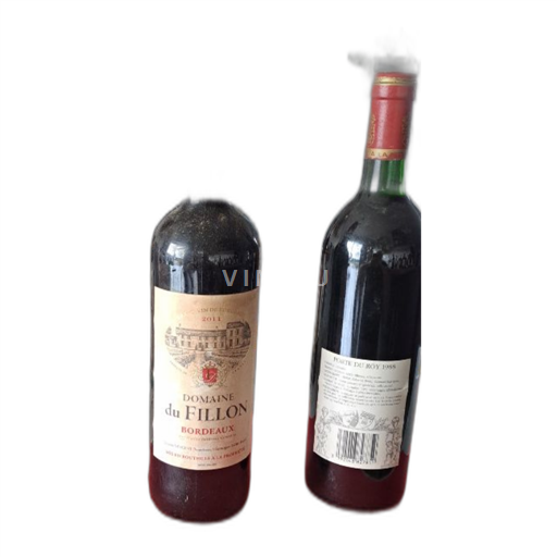 Vin Rouge sec Château Fillon 2011 France Bordeaux AOC