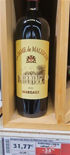 Bordeaux Margaux La Dame De Malescot 2019