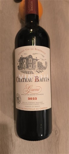 Bordeaux Graves Grand Cru Château Baccus 2022
